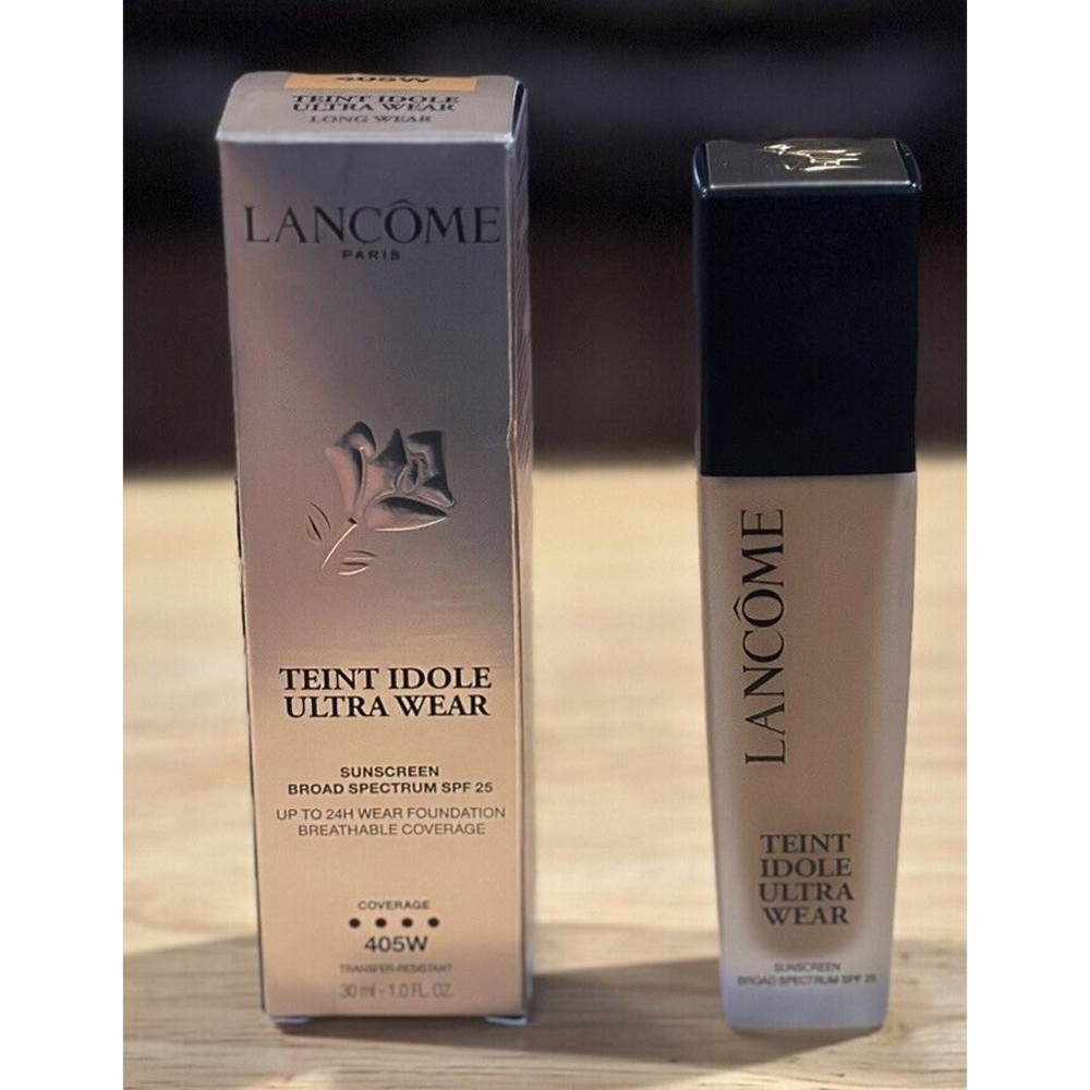 Lancome Teint Idole Ultra Wear Long Wear Foundation BS SPF 25 #405W 1 Fl Oz